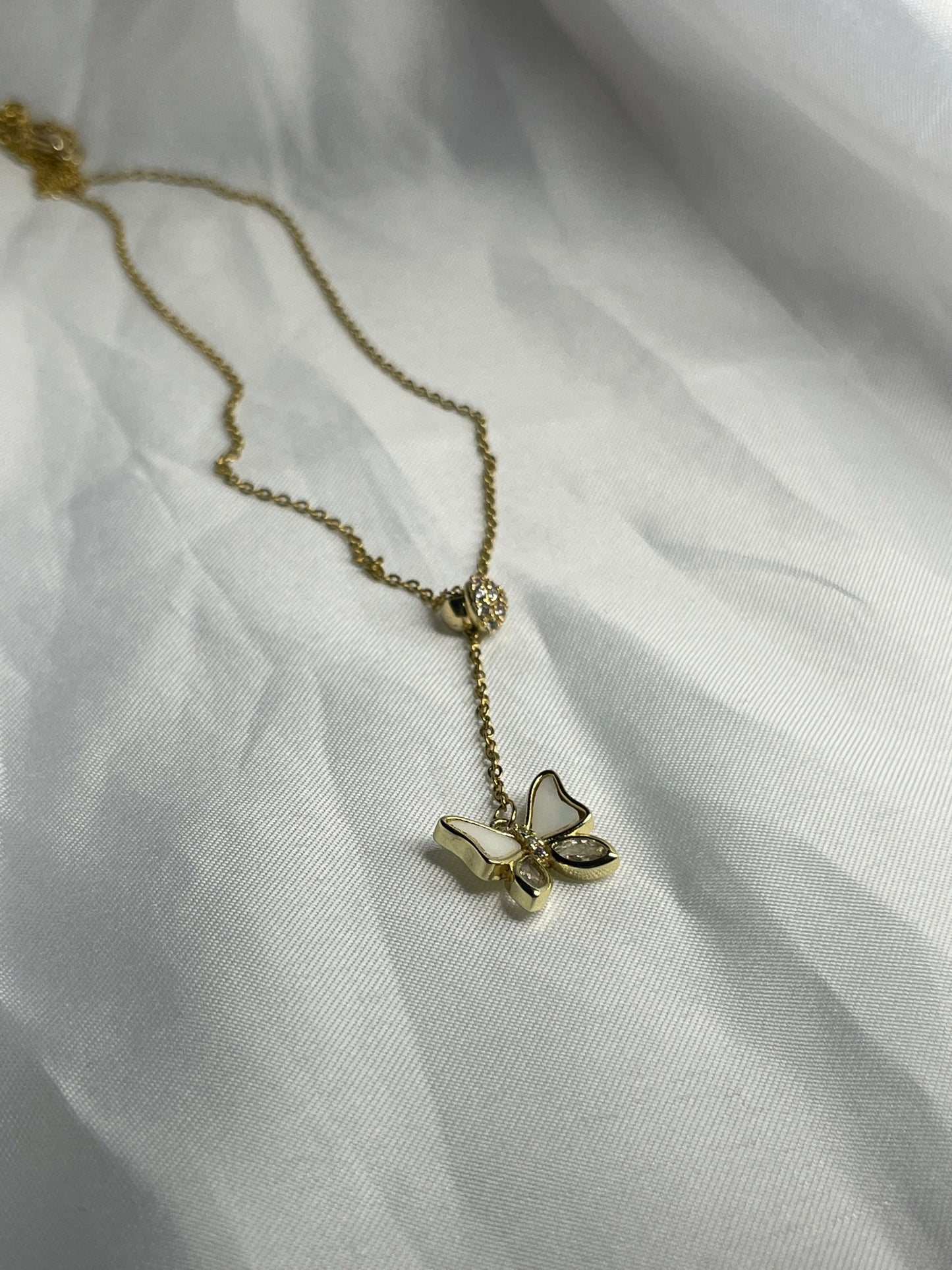 butterfly gold necklace