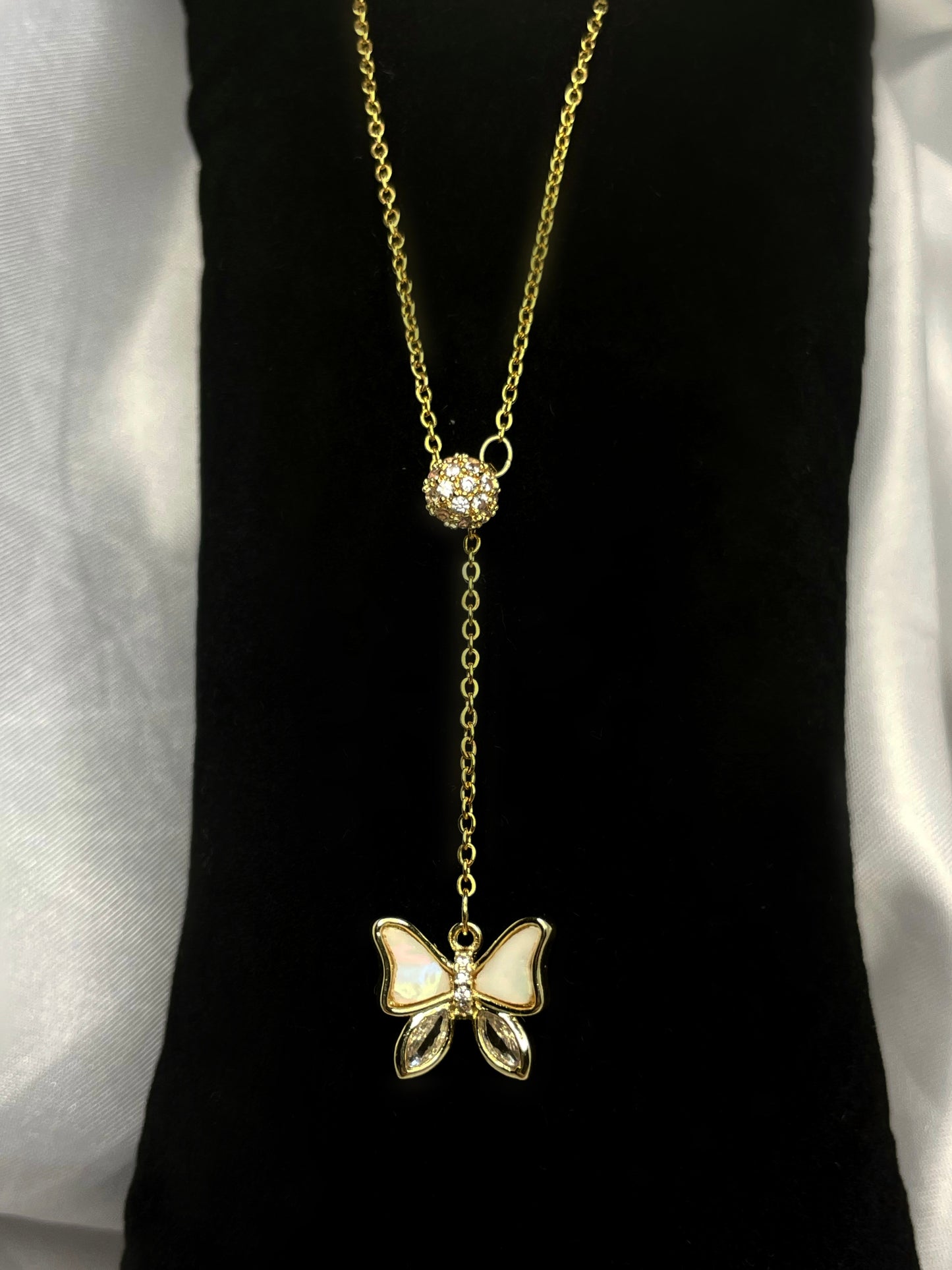 butterfly gold necklace