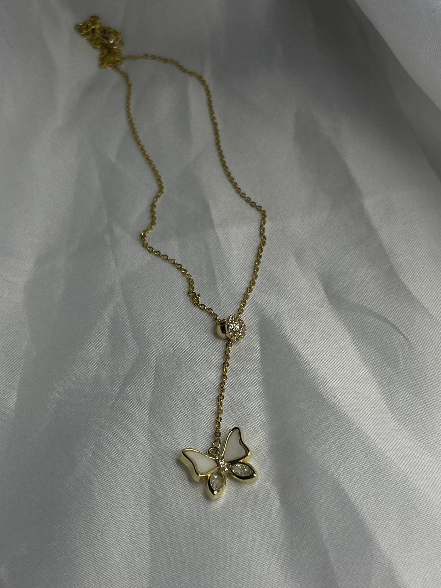 butterfly gold necklace